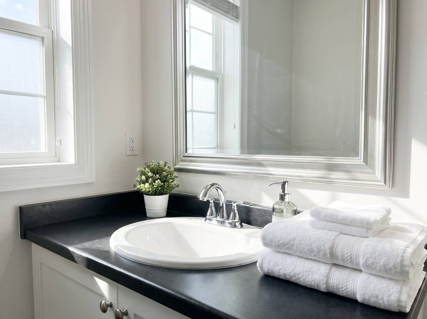 Bathroom after cleaning